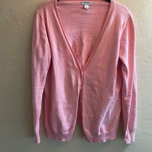 Pink old navy boyfriend cardigan